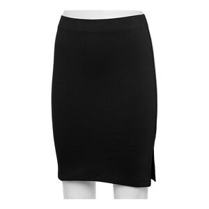 Women’s SO Black Mini/Bodycon Slit Style Skirt. Size XL
